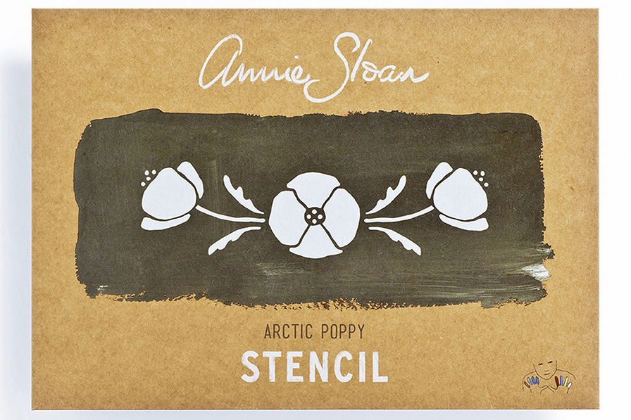 Arctic Poppy Stencil - Click Image to Close